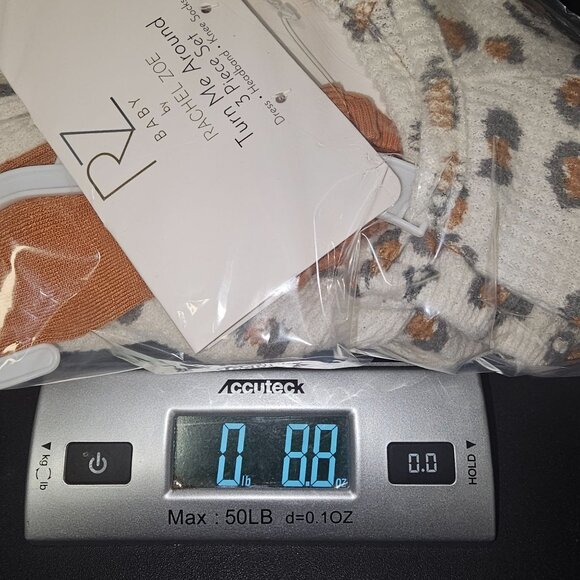 Rachel Zoe Baby Girls Leopard Print Dress 18M  W/ Matching Tights & Headband - Picture 7 of 8